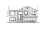 Traditional House Plan Front Elevation - Garden Park Split-Level Home 071D-0239 - Search House Plans and More