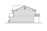 Traditional House Plan Right Elevation - Garden Park Split-Level Home 071D-0239 - Search House Plans and More
