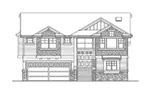 Shingle House Plan Front Elevation - Salem Crest Split-Level Home 071D-0240 - Shop House Plans and More
