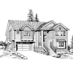 Split-Level Home Has Craftsman Characteristics