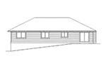 Craftsman House Plan Rear Elevation - Gardenville Craftsman Home 071D-0242 - Search House Plans and More