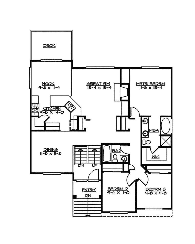 Shingle House Plan Second Floor - Kendrick Traditional Style Home 071D-0243 - Search House Plans and More