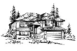 Traditional House Plan Front Image of House - Kendrick Traditional Style Home 071D-0243 - Search House Plans and More