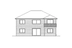 Shingle House Plan Rear Elevation - Kendrick Traditional Style Home 071D-0243 - Search House Plans and More