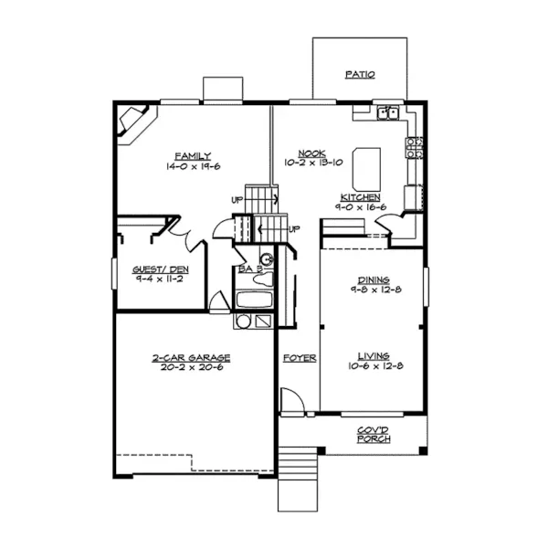 Country House Plan First Floor - Riverchase Rustic Style Home 071D-0245 - Shop House Plans and More