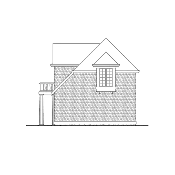 Shingle House Plan Right Elevation - Lida Apartment Garage 071D-0246 - Shop House Plans and More