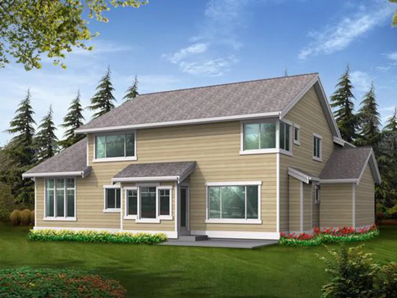 Modern House Plan Color Image of House - Echo Hill Bungalow Home 071D-0247 - Search House Plans and More