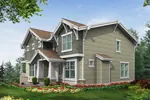 Arts & Crafts House Plan Color Image of House - Lesparre Raised Craftsman Home 071D-0248 - Shop House Plans and More