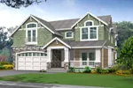 Mountain House Plan Front Image - Fiddlecreek Ridge Craftsman 071D-0250 - Search House Plans and More
