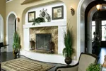 Shingle House Plan Fireplace Photo 01 - Parktowne Luxury Home 071S-0002 - Shop House Plans and More