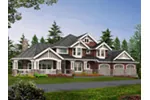 Luxury House Plan Front Image - Hidden Hollow Craftsman Home 071S-0005 - Search House Plans and More