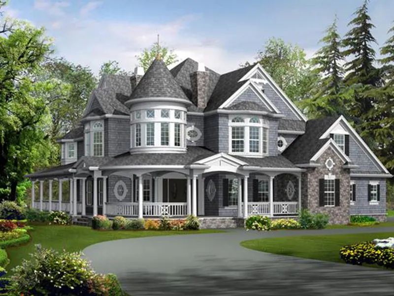Luxury House Plan Front Image - Geyer Victorian Home 071S-0007 - Search House Plans and More