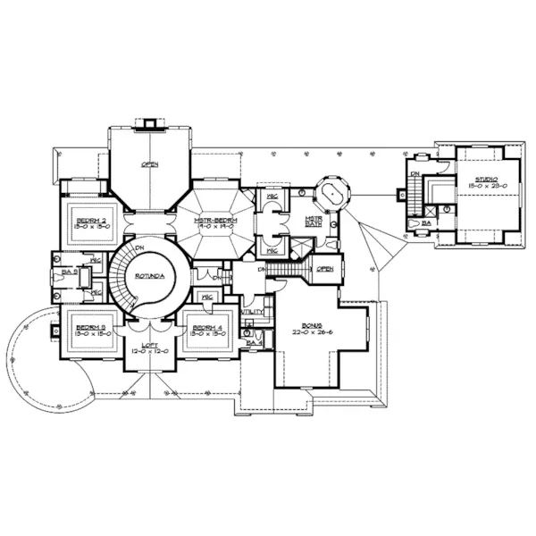 Colonial House Plan Second Floor - Ossenfort Traditional Home 071S-0008 - Shop House Plans and More