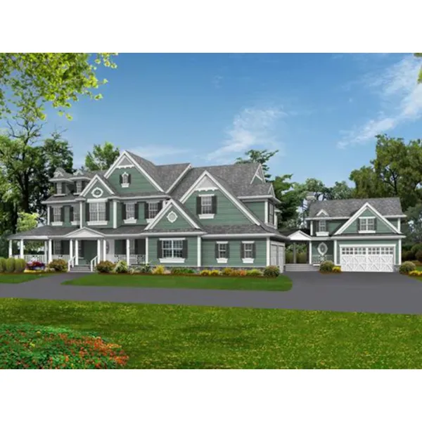 Colonial House Plan Front Image - Ossenfort Traditional Home 071S-0008 - Shop House Plans and More