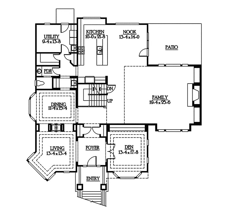 Luxury House Plan First Floor - Wellsford Way Luxury Home 071S-0009 - Shop House Plans and More