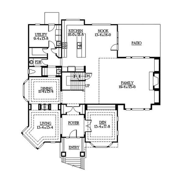 Luxury House Plan First Floor - Wellsford Way Luxury Home 071S-0009 - Shop House Plans and More