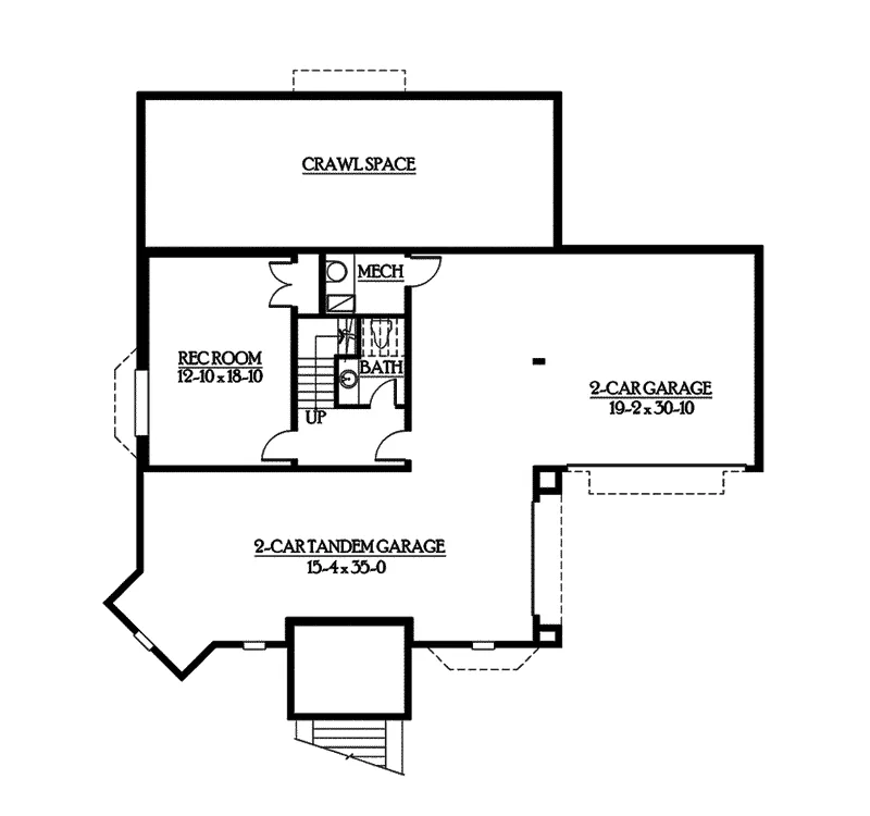 Luxury House Plan Lower Level Floor - Wellsford Way Luxury Home 071S-0009 - Shop House Plans and More
