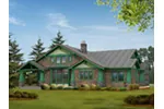 Luxury House Plan Rear Photo 03 - Mozart Point Craftsman Home 071S-0011 - Shop House Plans and More
