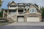 Multi-Level Craftsman Style House With Raised Porch