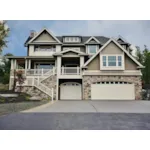 Multi-Level Craftsman Style House With Raised Porch