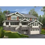 Stone And Shingled Raised Craftsman House