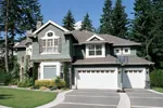 Traditional House Plan Rear Garage Photo - Anaconda Arts & Crafts Home 071S-0022 - Search House Plans and More