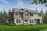 Southern House Plan Rear Photo 01 - Alva Luxury Craftsman Home 071S-0024 - Search House Plans and More