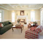 Luxury House Plan Living Room Photo 01 - Shelley Place Country Farmhouse 071S-0030 - Shop House Plans and More