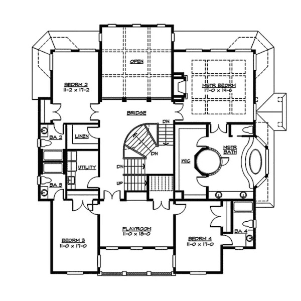 European House Plan Second Floor - Wenlock European Home 071S-0035 - Shop House Plans and More