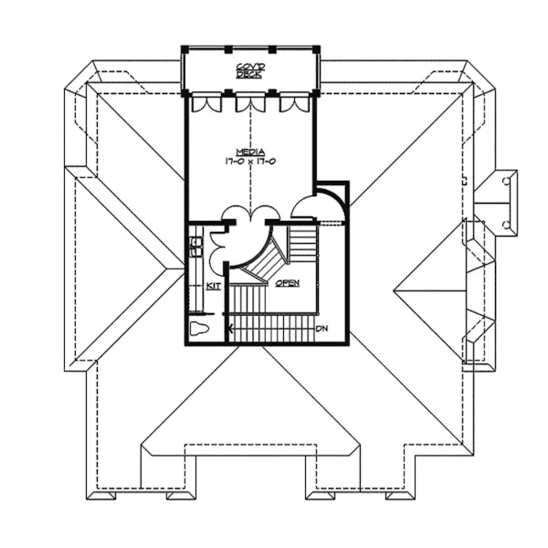 European House Plan Third Floor - Wenlock European Home 071S-0035 - Shop House Plans and More