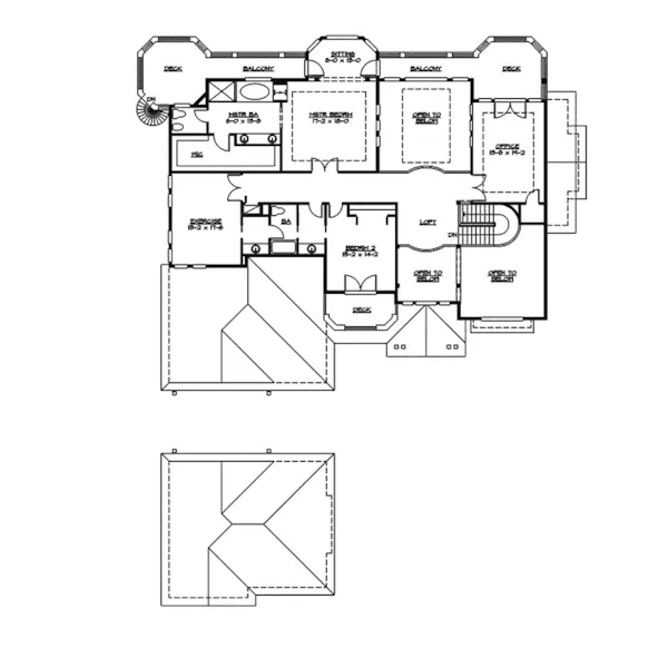 Traditional House Plan Second Floor - Mulhouse Manor Luxury Home 071S-0038 - Shop House Plans and More