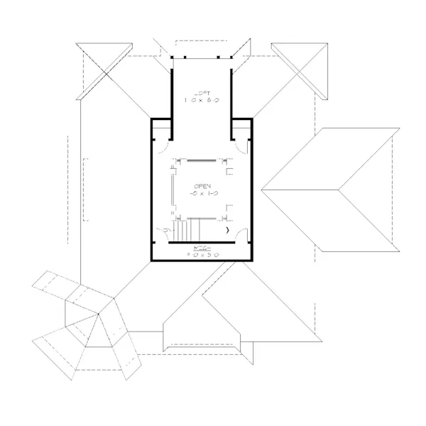 Shingle House Plan Third Floor - Amalfi Luxury Craftsman Home 071S-0043 - Search House Plans and More