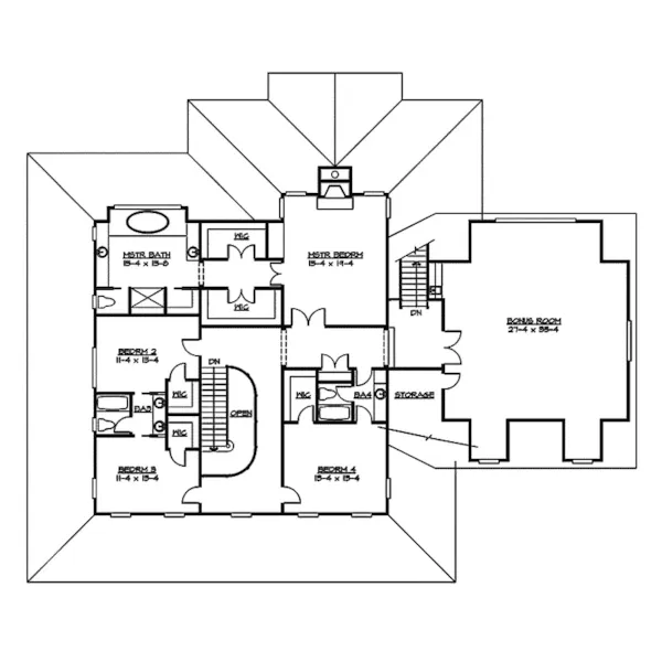 Luxury House Plan Second Floor - Appiam Way Luxury Country Home 071S-0044 - Search House Plans and More