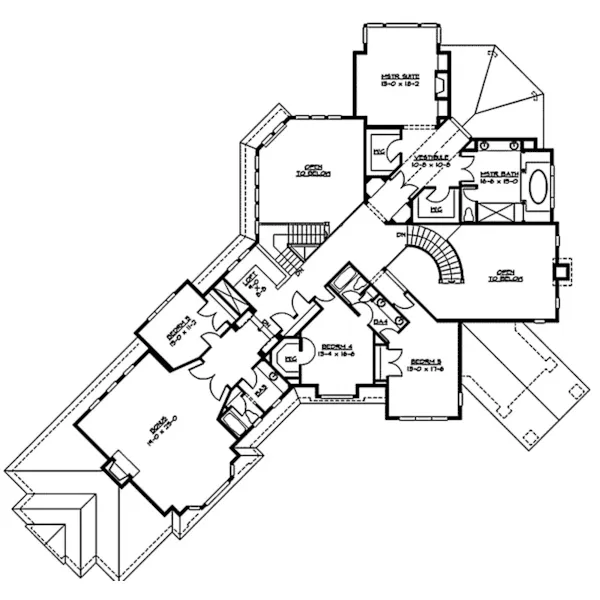 Luxury House Plan Second Floor - Wheatfield Farm Luxury Home 071S-0046 - Shop House Plans and More