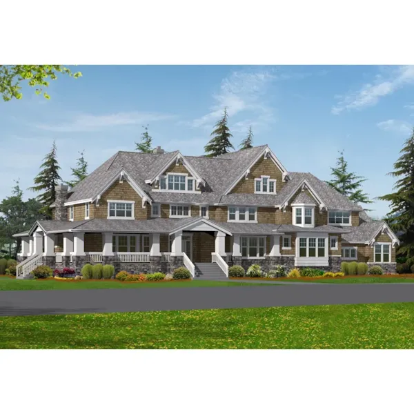 Luxury Craftsman Designed Two-Story Home Design