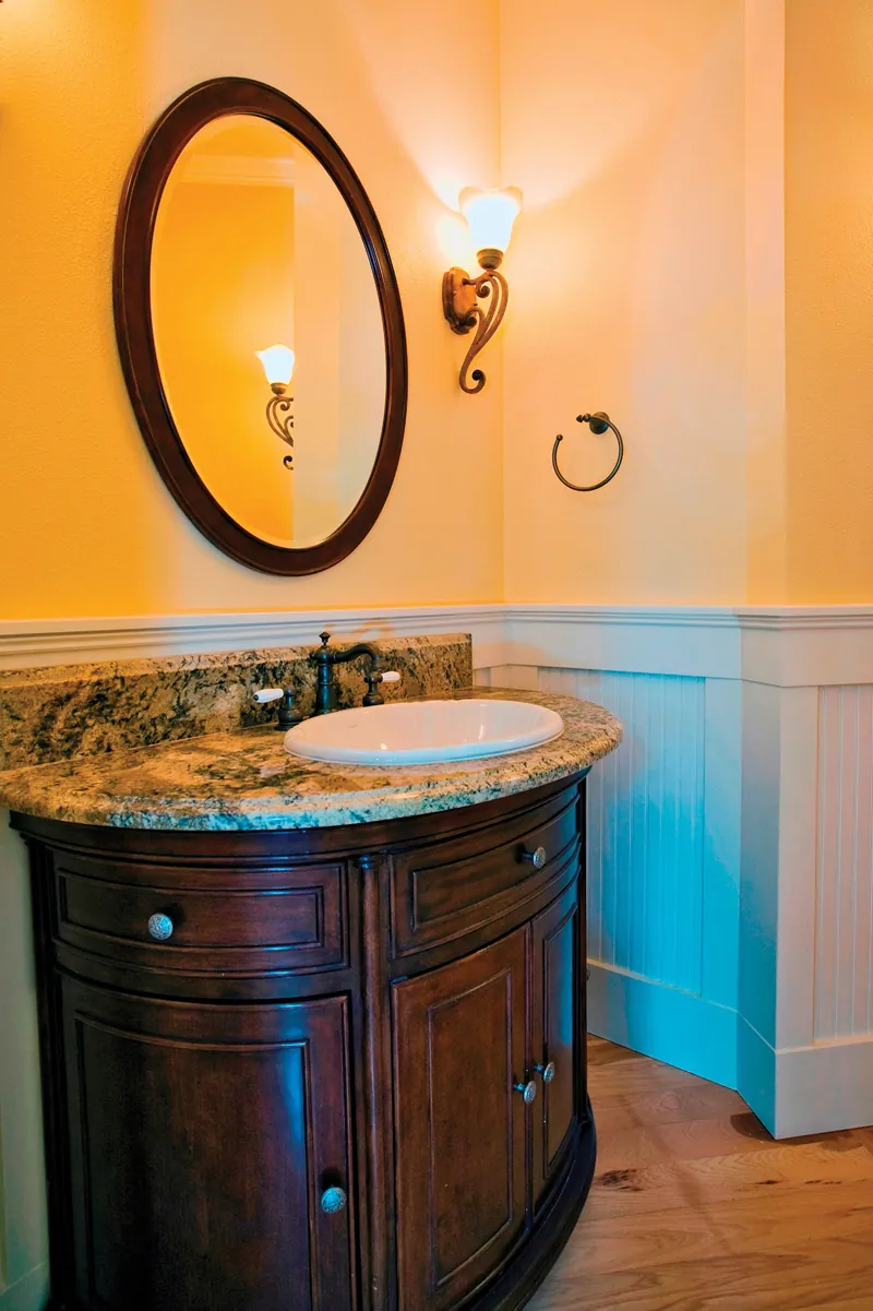 Victorian House Plan Bathroom Photo 01 - Lydelle Luxury Craftsman Home | Luxury Craftsman Home Designs