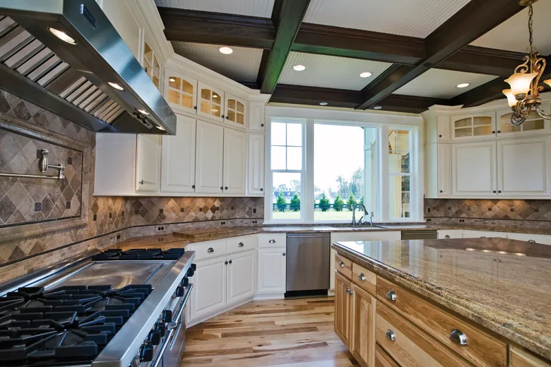 Southern House Plan Kitchen Photo 02 - Lydelle Luxury Craftsman Home | Luxury Craftsman Home Designs