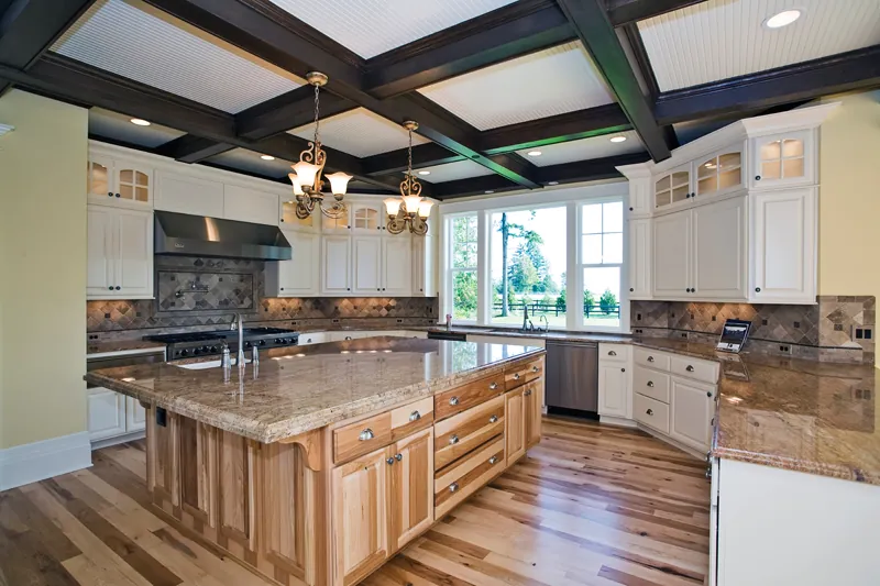 Victorian House Plan Kitchen Photo 03 - Lydelle Luxury Craftsman Home | Luxury Craftsman Home Designs