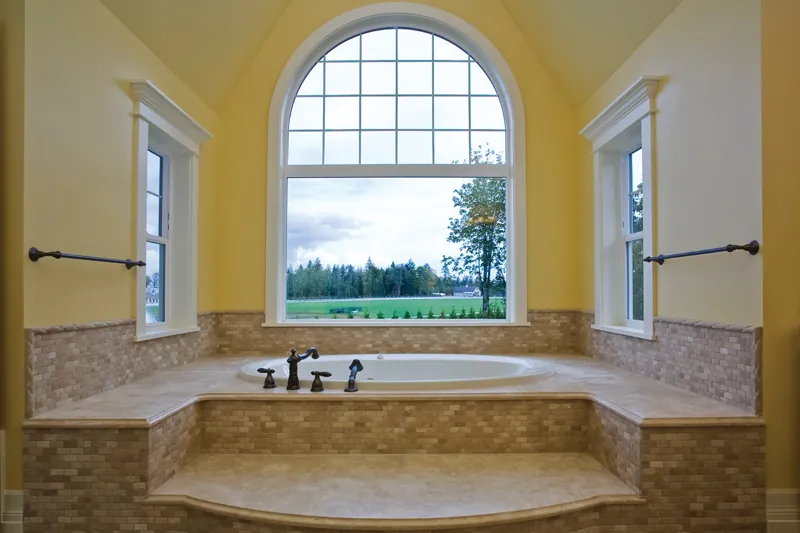 Victorian House Plan Master Bathroom Photo 01 - Lydelle Luxury Craftsman Home | Luxury Craftsman Home Designs