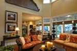 European House Plan Family Room Photo 01 - Emerald Ridge Luxury Home 071S-0051 - Search House Plans and More