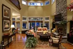 European House Plan Family Room Photo 02 - Emerald Ridge Luxury Home 071S-0051 - Search House Plans and More