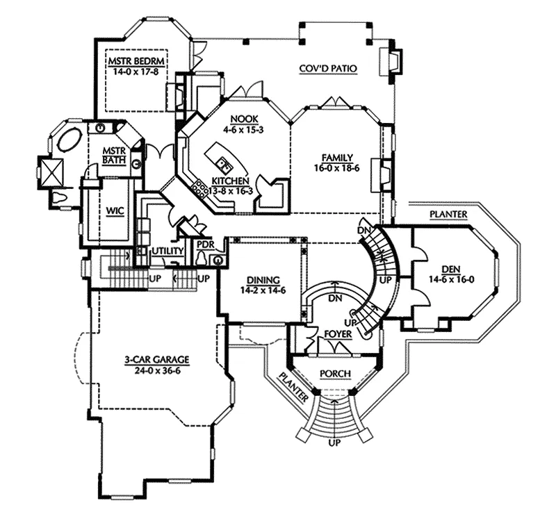 Luxury House Plan First Floor - Emerald Ridge Luxury Home 071S-0051 - Search House Plans and More