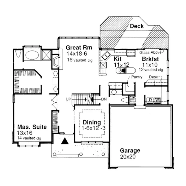 Southern House Plan First Floor - Nigel Traditional Home 072D-0004 - Shop House Plans and More