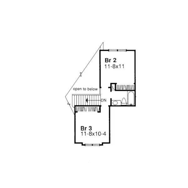 Southern House Plan Second Floor - Nigel Traditional Home 072D-0004 - Shop House Plans and More