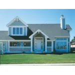 Home With Columned Entry And An Inviting Front Porch