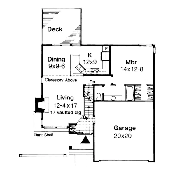 Traditional House Plan First Floor - Laurendell Ranch Home 072D-0012 - Shop House Plans and More