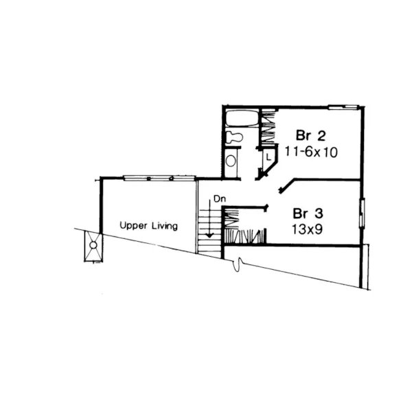 Traditional House Plan Second Floor - Laurendell Ranch Home 072D-0012 - Shop House Plans and More