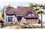 House Plan Front of Home 072D-0012
