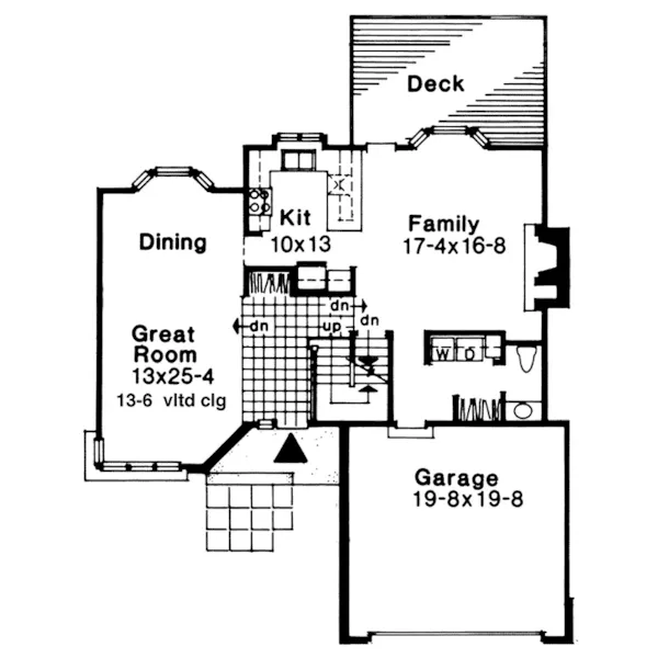 Country House Plan First Floor - Bethel Spring Neoclassical Home 072D-0022 - Search House Plans and More