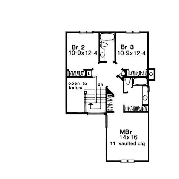 Country House Plan Second Floor - Bethel Spring Neoclassical Home 072D-0022 - Search House Plans and More